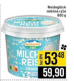 Weideglück mléčná rýže 800 g 
