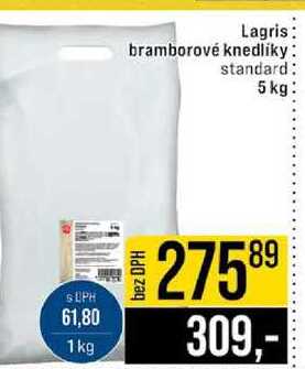 Lagris bramborové knedlíky standard 5 kg