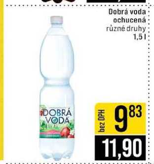 Dobrá voda ochucená různé druhy 1,5l