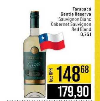 Tarapacá Gentle Reserva Sauvignon Blanc Cabernet Sauvignon Red Blend 0,75l