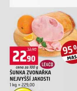ŠUNKA ZVONAŘKA NEJVYŠŠÍ JAKOSTI 100g