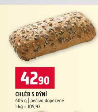 CHLÉB S DÝNÍ 405 g pečivo dopečené