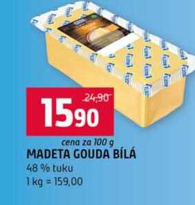 MADETA GOUDA BÍLÁ 48% tuku 100g