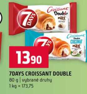 7DAYS CROISSANT DOUBLE 80 g vybrané druhy 