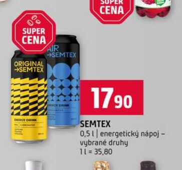 SEMTEX 0,5l energetický nápoj vybrané druhy 