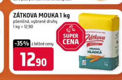 ZÁTKOVA MOUKA 1 kg pšeničná, vybrané druhy