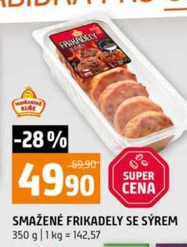 SMAŽENÉ FRIKADELY SE SÝREM 350 g 