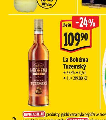  La Bohéma Tuzemský  37,5% 0,51  