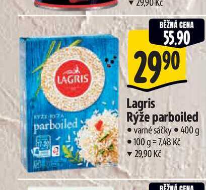 Lagris Rýže parboiled varné sáčky 400 g