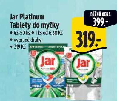 Jar Platinum Tablety do myčky 42-50 ks