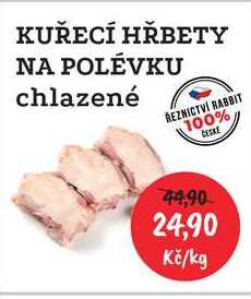 KUŘECÍ HŘBETY NA POLÉVKU chlazené 1kg 