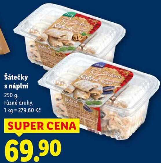 Šátečky s náplní, 250 g