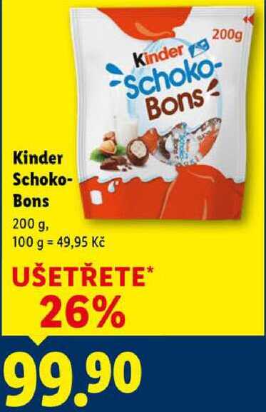 Kinder Schoko-Bons, 200 g
