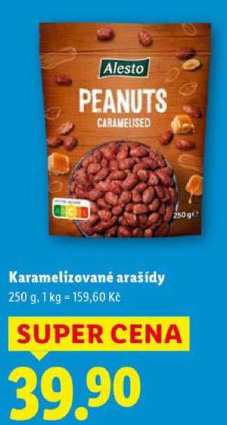 Karamelizované arašídy, 250 g