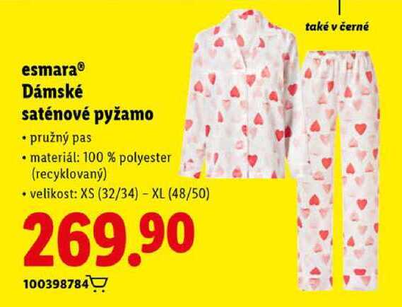 esmara Dámské saténové pyžamo 