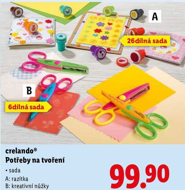 crelando Potřeby na tvoření