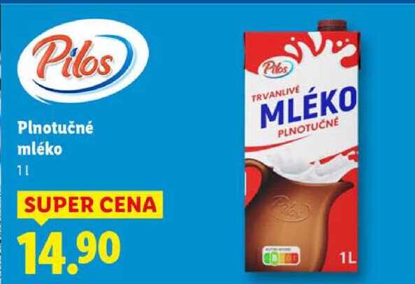 Plnotučné mléko, 1 l