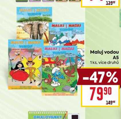 Maluj vodou A5 1 ks