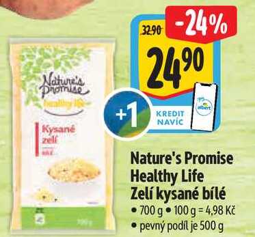 Nature's Promise Healthy Life Zelí kysané bílé, 700 g 