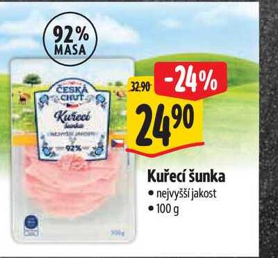 Kuřecí šunka, 100 g
