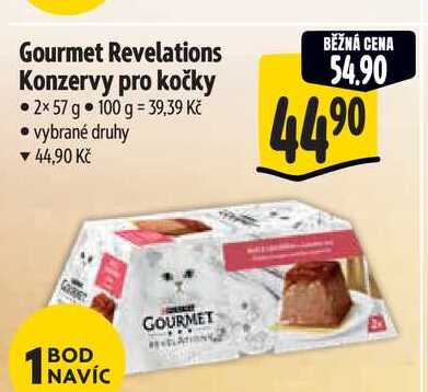 Gourmet Revelations Konzervy pro kočky, 2x 57 g