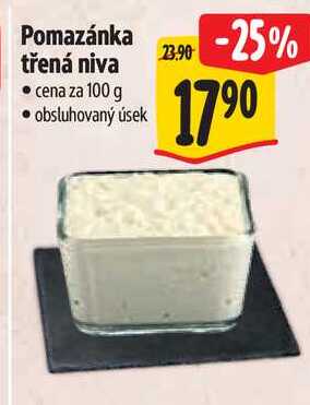 Pomazánka třená niva, cena za 100 g