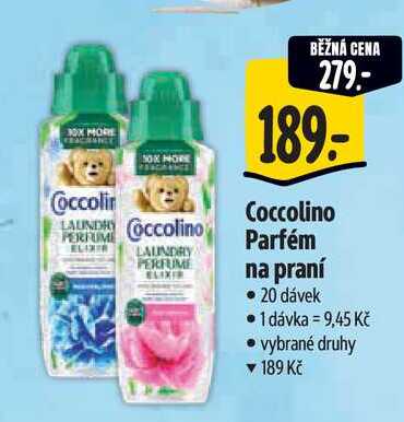Coccolino Parfém na praní, 20 dávek