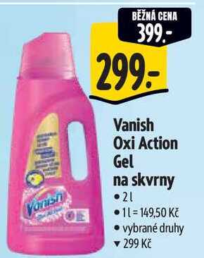 Vanish Oxi Action Gel na skvrny, 2 L