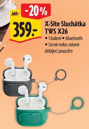 X-Site Sluchátka TWS X26 