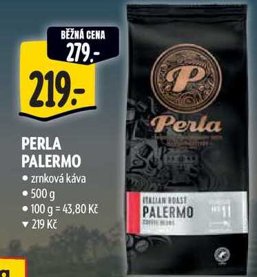 PERLA PALERMO zrnková káva, 500 g