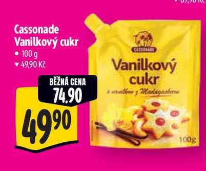 Cassonade Vanilkový cukr, 100 g  v akci