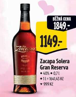 Zacapa Solera Gran Reserva, 0,7 l