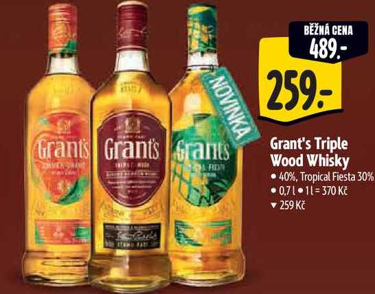 Grant's Triple Wood Whisky, 0,7 l