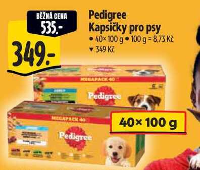 Pedigree Kapsičky pro psy, 40x 100 g 