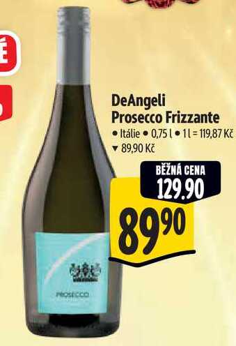 DeAngeli Prosecco Frizzante, 0,75 l