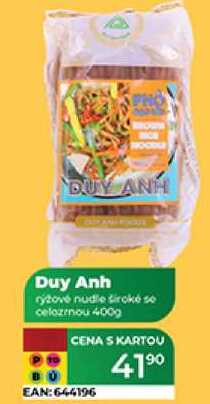 Duy Anh rýžové nudle široké se celozrnou 400g 