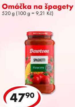 Omáčka na špagety, 520 g
