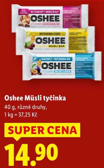 Oshee Müsli tyčinka, 40 g