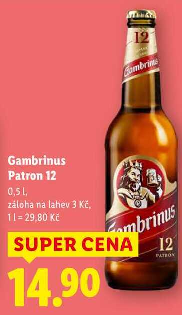 Gambrinus Patron 12, 0,5 l