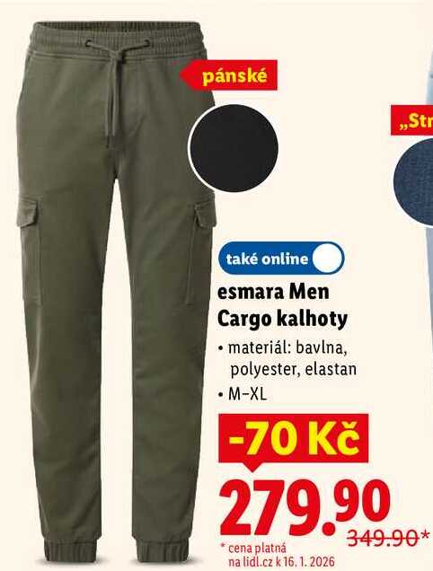 esmara Men Cargo kalhoty