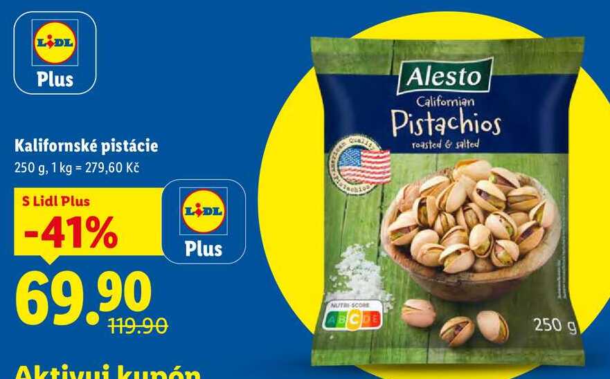 Kalifornské pistácie, 250 g