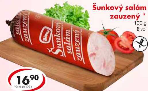 Šunkový salám zauzený, 100 g 