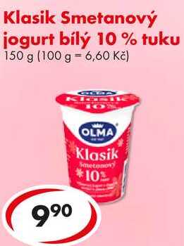 Klasik Smetanový jogurt bílý 10% tuku, 150 g