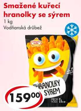 Smažené kuřecí hranolky se sýrem, 1 kg 