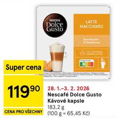 Nescafé Dolce Gusto Kávové kapsle, 183.2 g  