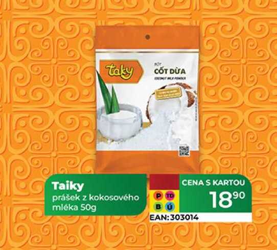 Taiky prášek z kokosového mléka 50g 