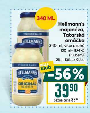 Hellmann's majonéza, Tatarská omáčka 340 ml