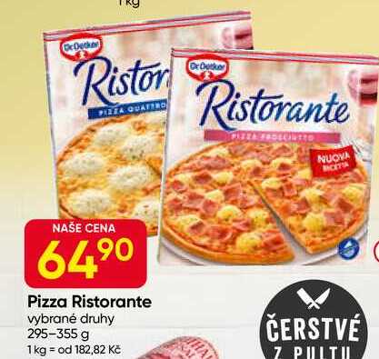 Pizza Ristorante vybrané druhy 295-355 g 
