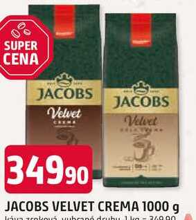 JACOBS VELVET CREMA 1000 g 