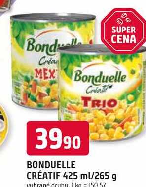 BONDUELLE TRIO CRÉATIF 425 ml/265 g 